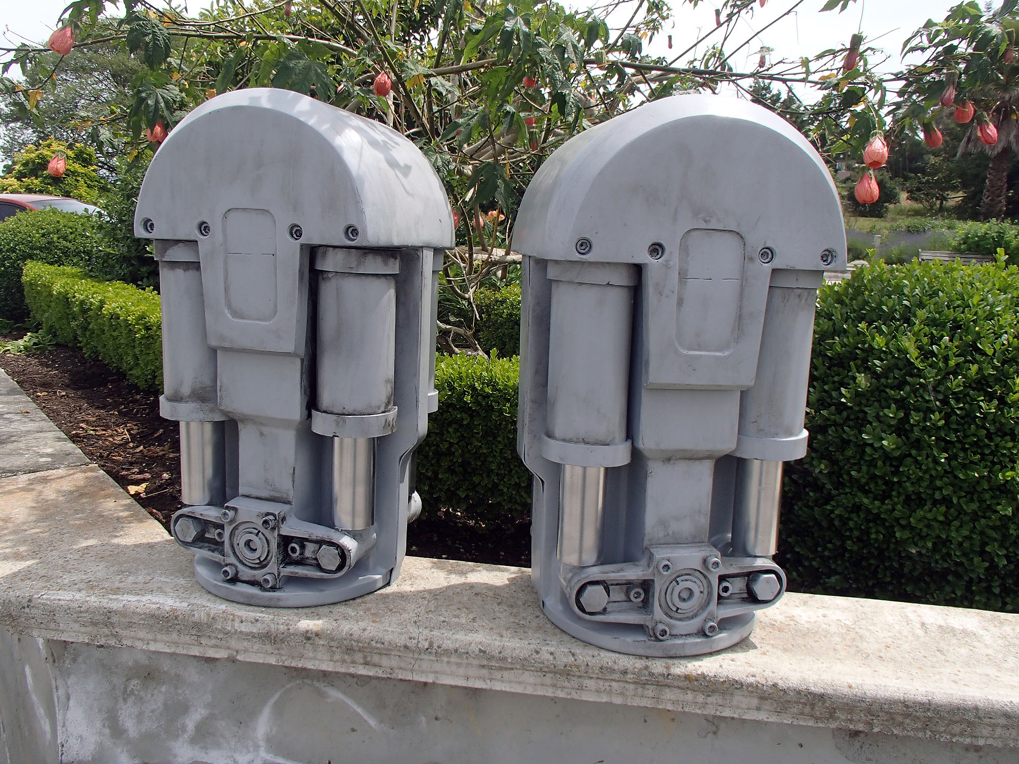 Shiny is shinier next to grime.